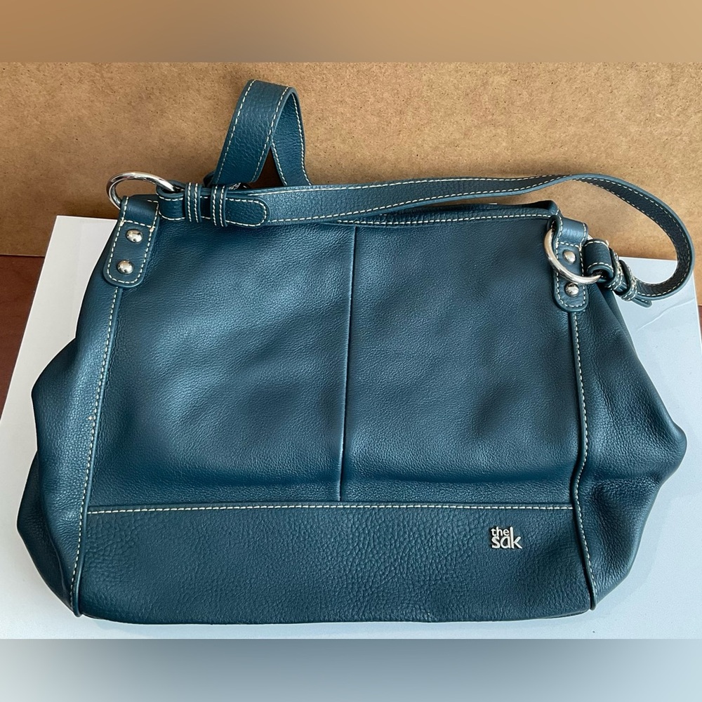 *Final Price - Last Chance* - The Sak Teal Dual Strap Leather Purse - EUC